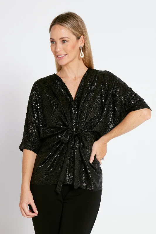 Handmade women's topsChi Chi Top - Black Shimmer