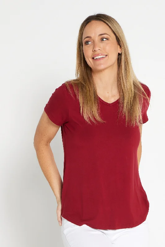 Racerback women's topsBamboo Tee - Maroon