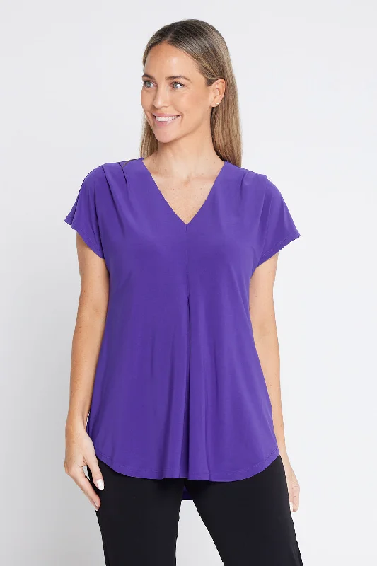 Stretchy women's topsAshlyn Top - Purple