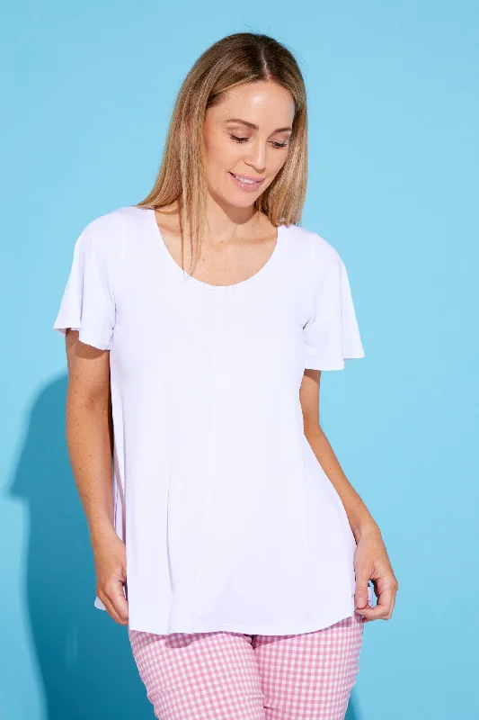 Lace women's topsMelinda Top - White