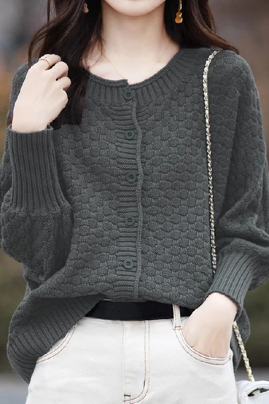Moisture-wicking women's topsAll-match batwing-sleeved cardigan