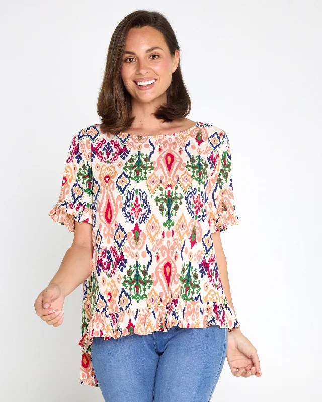 Tall women's topsLaila Frill Top - Hamilton