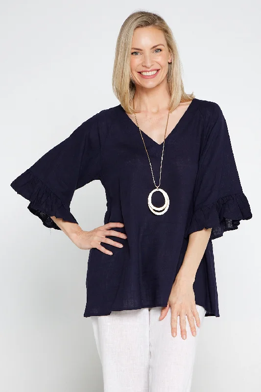 Water-resistant women's topsSamar Top - Navy