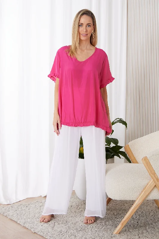 Yoga women's topsZia Top - Hot Pink