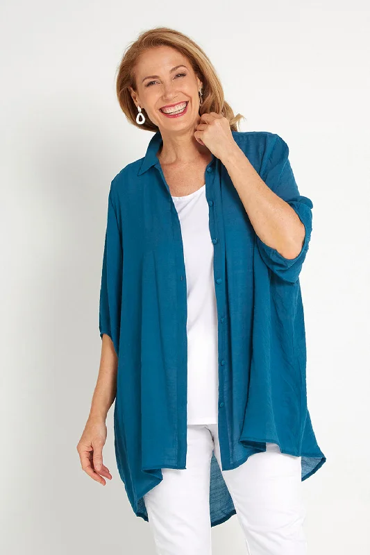 Evening women's topsComfort Shirt - Teal