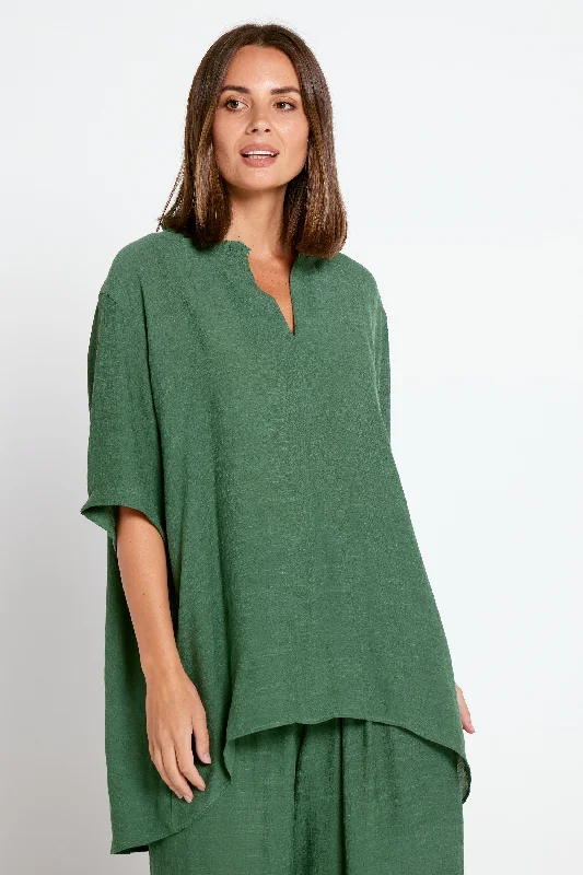 Geometric print women's topsChiara Top - Forest