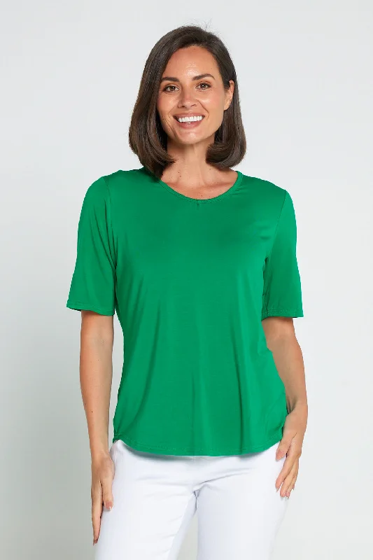 Black women's topsBelinda Modal Tee - Green