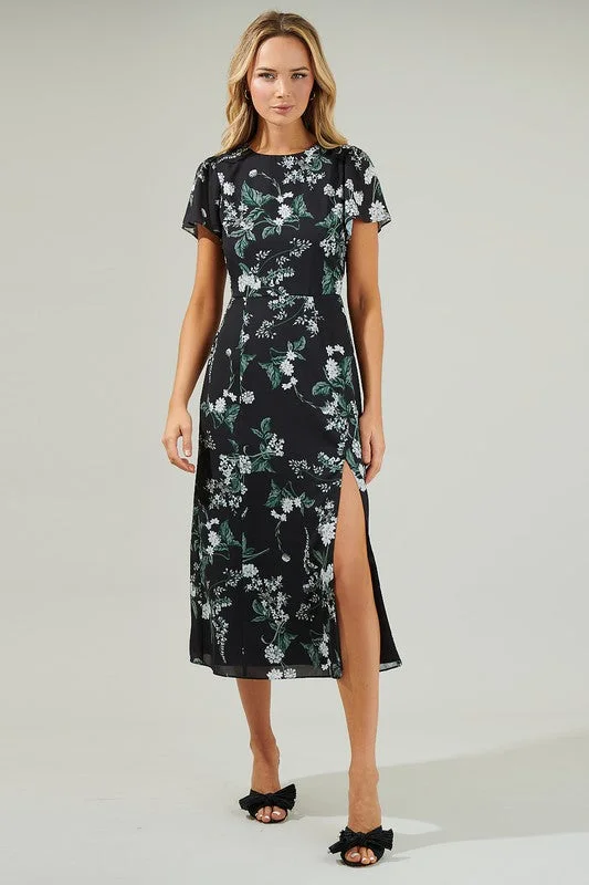 Wrap dresses for womenAngelonia Floral Midi Dress