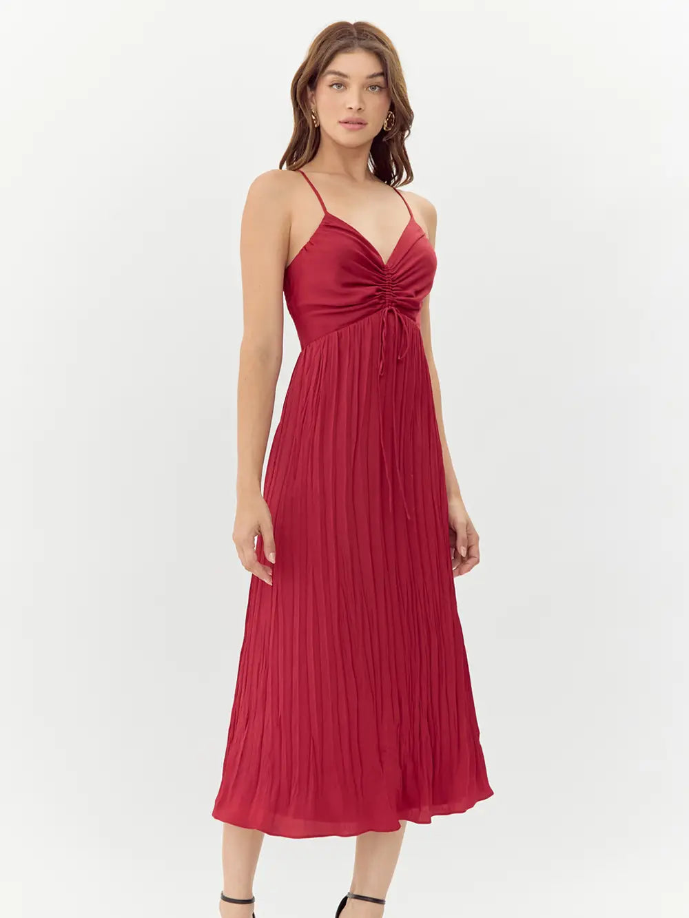 A-line dresses for womenJasmine Pleated Midi Dress