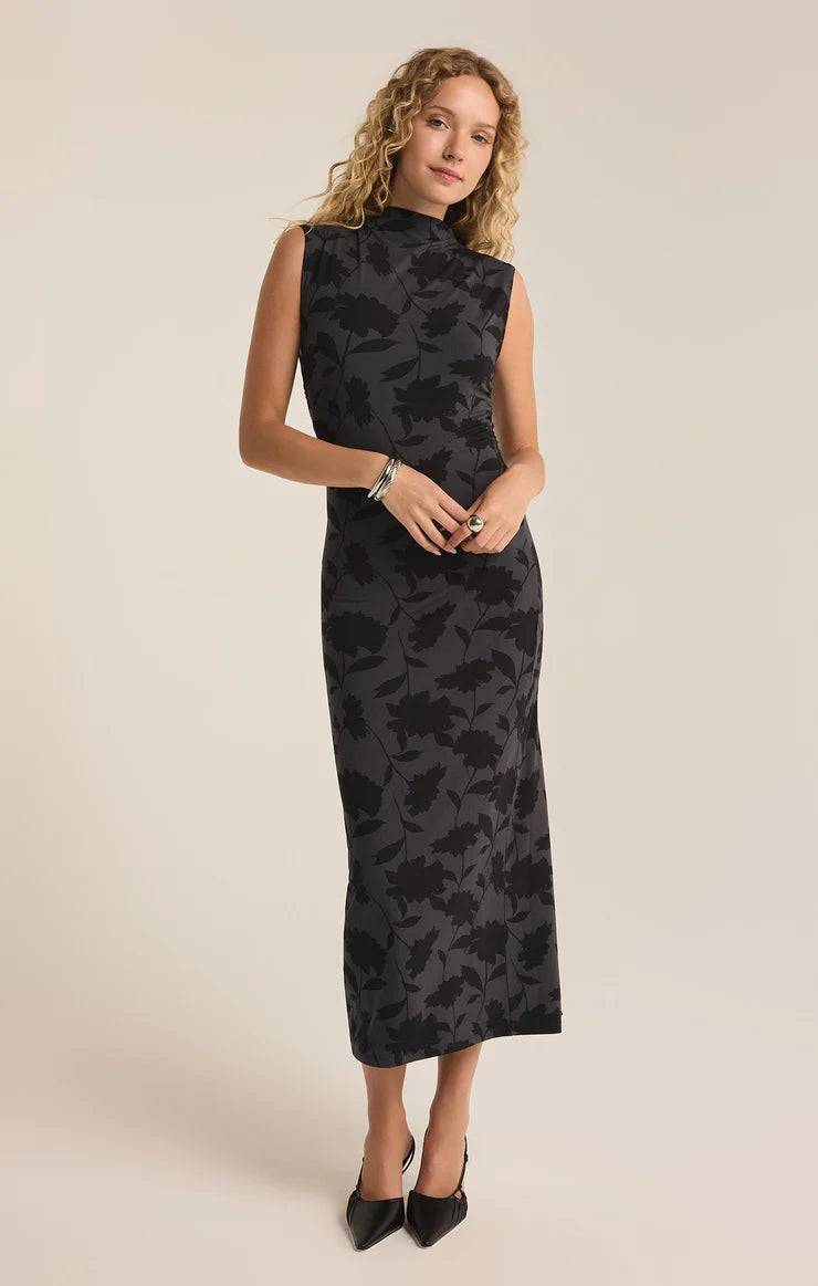 High-low hem dresses for womenTatum Shadow Floral Midi Dress