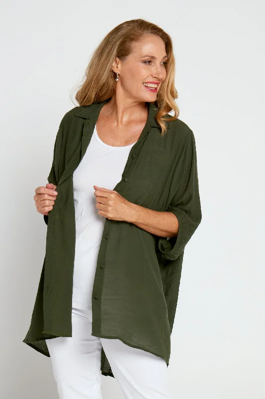 Party women's topsComfort Shirt - Moss