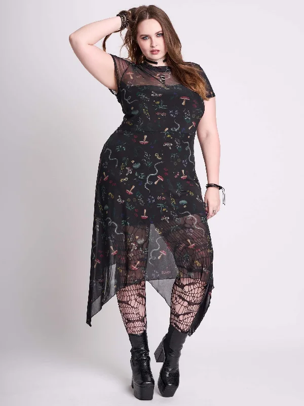 Festival dresses for music and arts eventsBotanical Mesh Dress