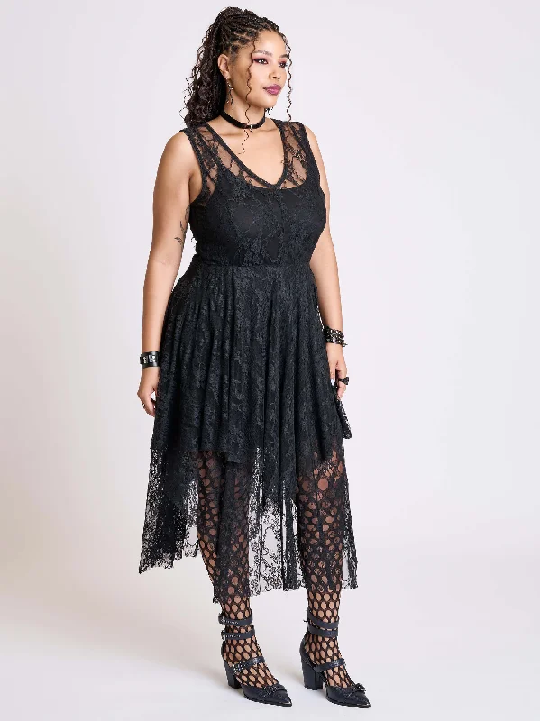 Vintage women's dressesLace Shroud Dress
