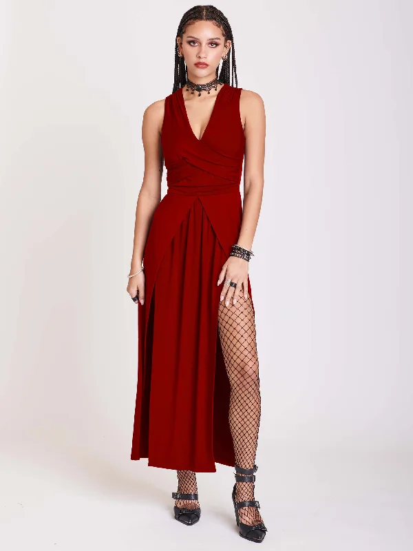 Handmade dresses for unique fashion statementsScarlet Twist Dress