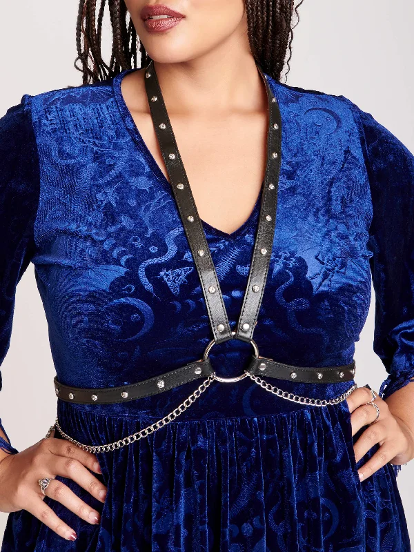 Evening gowns for formal eventsStudded Chain Harness