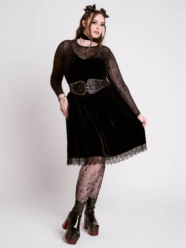 Velvet dresses for winterVelvet Lace Dress